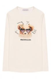 Хлопковый лонгслив Monnalisa
