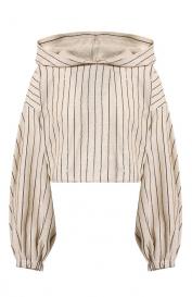 Худи из вискозы и льна The Mannei