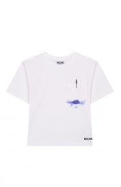 Хлопковая футболка Moschino