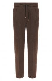 Брюки из шерсти и хлопка HUGO