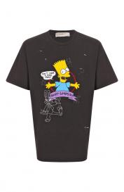 Хлопковая футболка DOMREBEL