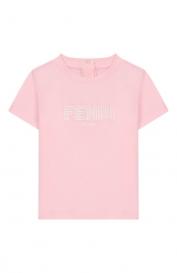 Хлопковая футболка Fendi