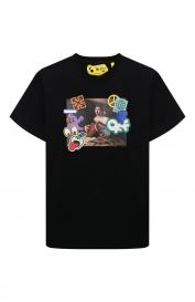 Хлопковая футболка Off-white