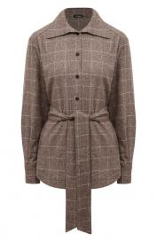 Рубашка из шелка и шерсти KITON