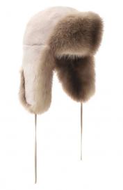 Меховая шапка-ушанка Майкл из соболя и норки FurLand