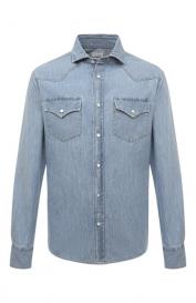 Джинсовая рубашка Brunello Cucinelli