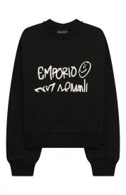 Хлопковый свитшот Emporio Armani