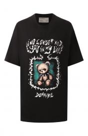 Хлопковая футболка DOMREBEL