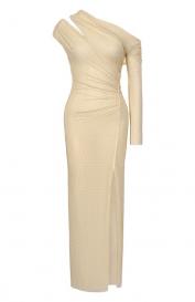 Платье с отделкой стразами SELF-PORTRAIT