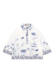 Хлопковая блузка ELIE SAAB JUNIOR