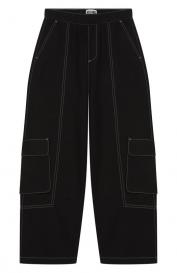 Хлопковые брюки-карго Moschino