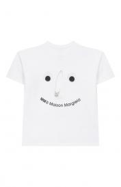 Хлопковая футболка mm6