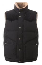 Пуховый жилет с отделкой из овчины Brunello Cucinelli