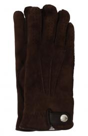 Замшевые перчатки Brunello Cucinelli