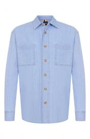 Джинсовая рубашка BOSS