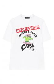 Хлопковая футболка DSquared2