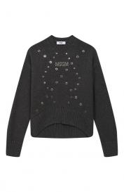Свитер из хлопка и шерсти MSGM Kids