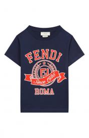 Хлопковая футболка Fendi