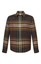 Рубашка из шерсти и шелка Saint Laurent