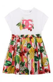 Хлопковое платье Dolce&Gabbana