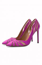 Комбинированные туфли The Spy 105 Aquazzura