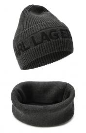 Комплект из шапки и шарфа-снуда KARL LAGERFELD KIDS
