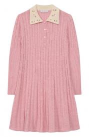 Платье из шерсти и хлопка Monnalisa