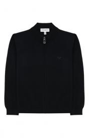 Кардиган из хлопка и шерсти Emporio Armani