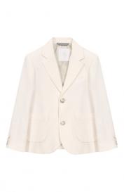 Пиджак из хлопка и льна Eleventy