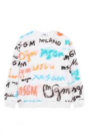 Хлопковый свитшот MSGM Kids