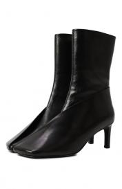 Кожаные ботильоны Jil Sander