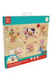 Развивающая игрушка-пазл Фермерский дворик Hape