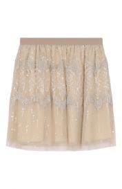 Юбка с отделкой пайетками Brunello Cucinelli