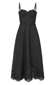 Платье изо льна и шелка ZIMMERMANN