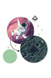 Люминесцентный пазл Космос APLI kids