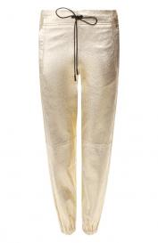 Кожаные джоггеры Saint Laurent