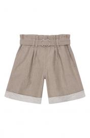 Шорты изо льна и вискозы Brunello Cucinelli