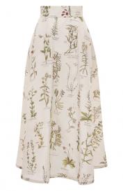Юбка из хлопка и шелка Colombo
