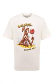 Хлопковая футболка DOMREBEL