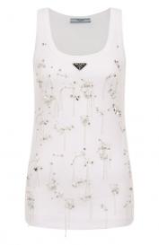 Хлопковая майка Prada