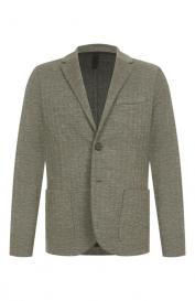 Пиджак из шерсти и шелка Harris Wharf London