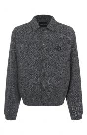 Бомбер из хлопка и кашемира Giorgio Armani