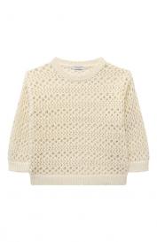 Хлопковый пуловер Brunello Cucinelli