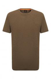 Хлопковая футболка Boss Orange