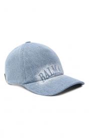 Джинсовая бейсболка Balmain