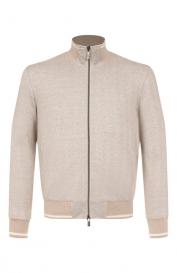 Кардиган из хлопка и льна CAPOBIANCO