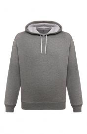 Худи из хлопка и кашемира Brunello Cucinelli