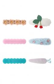 Комплект из шести заколок Pink Olivka