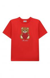 Хлопковая футболка Moschino