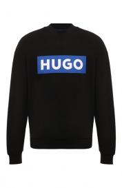 Хлопковый свитшот HUGO Blue